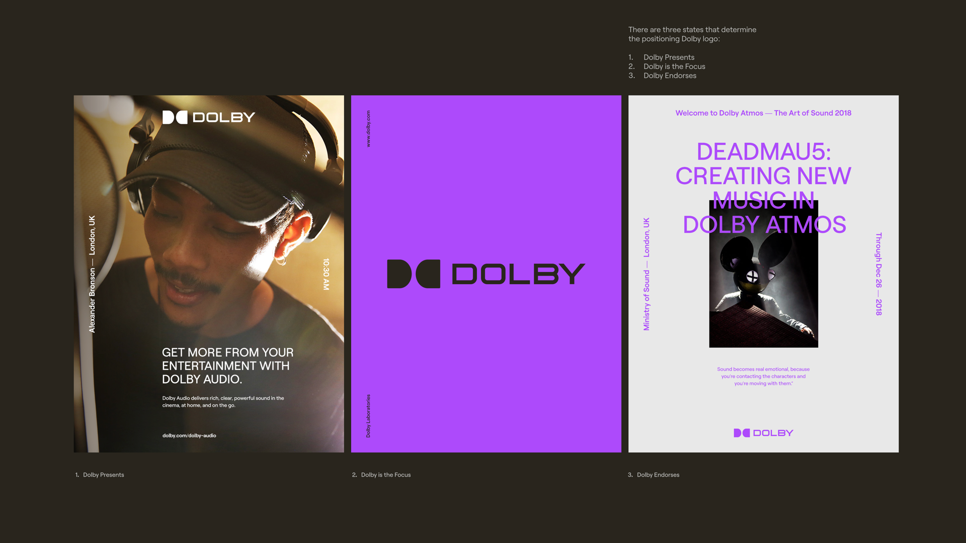 Dolby campaign layout