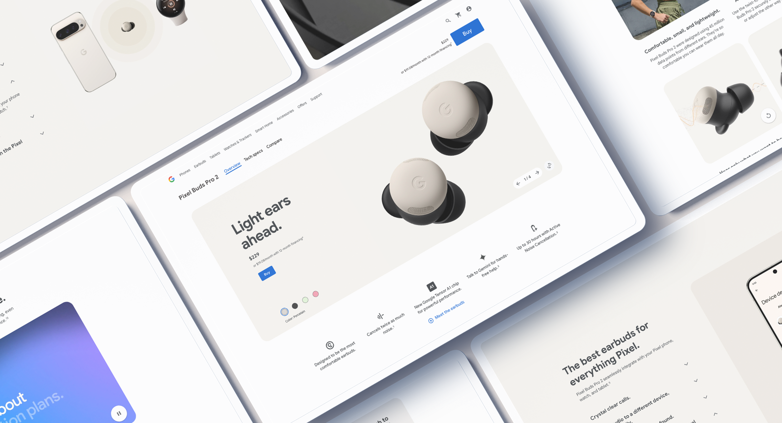 Pixel Buds Pro 2 product composition