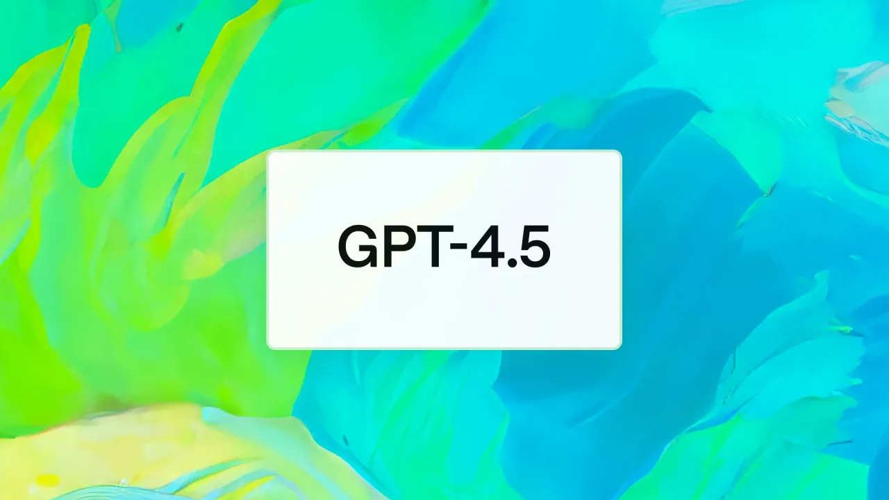 GPT-4.5 launch artwork