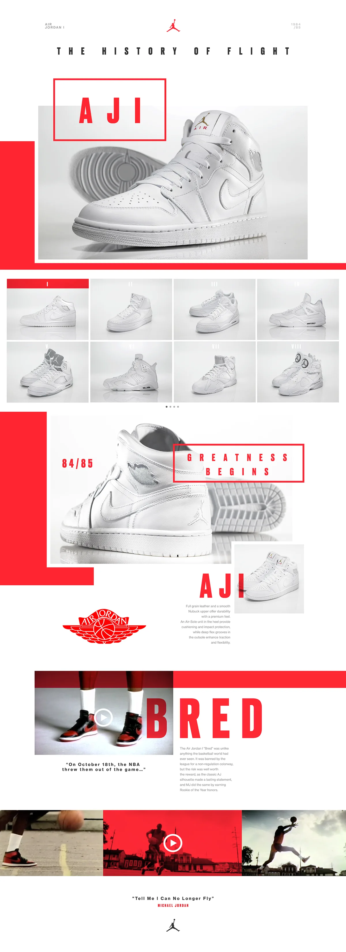 Jordan.com mobile and desktop experience