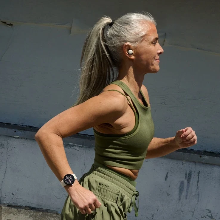 Pixel Buds Pro 2 — running with a secure fit
