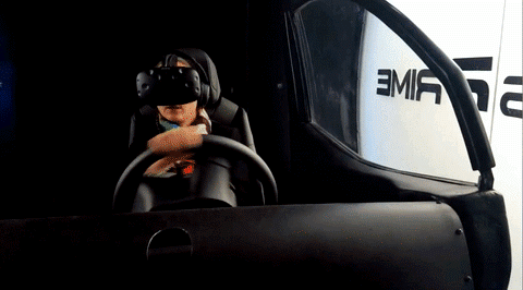 Inside the VR installation