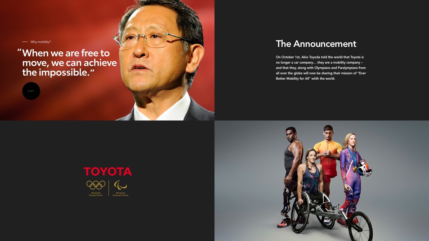 Toyota Mobility for All campaign experience
